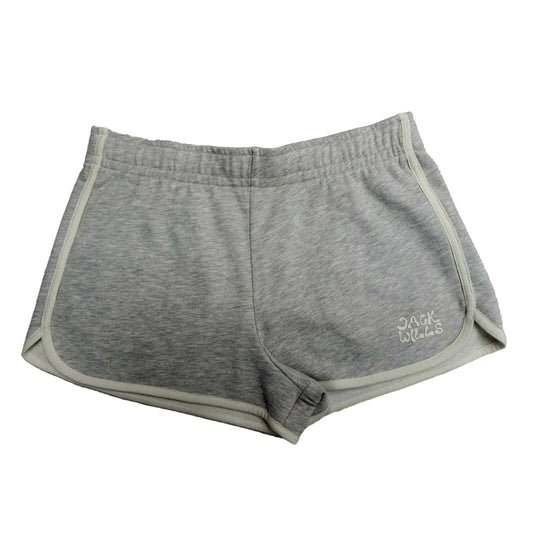 Grey Marl Marl - Front - Jack Wills Womens-Ladies Curved Sweat Shorts