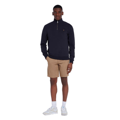 Beige - Back - Farah Mens Cotton Chino Shorts