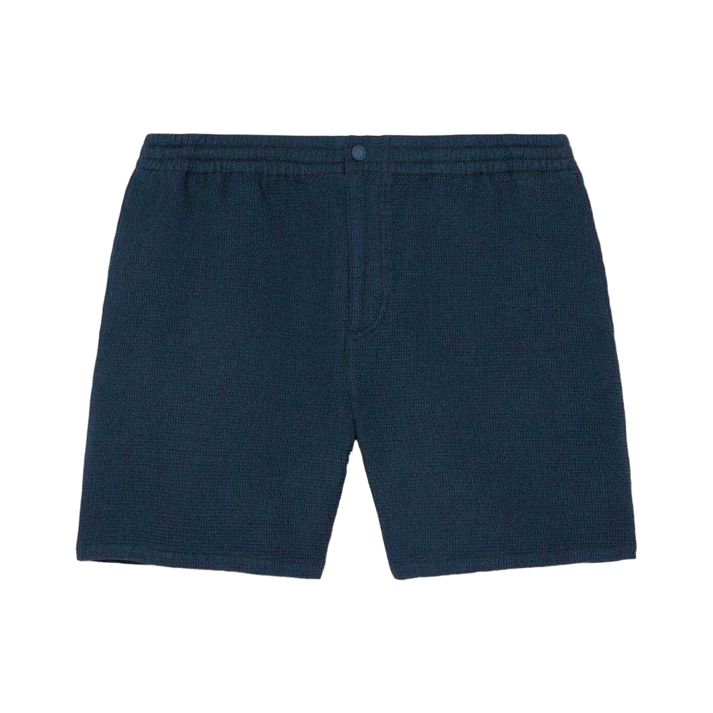 Navy - Front - Lacoste Mens Waffle Knit Relaxed Fit Shorts