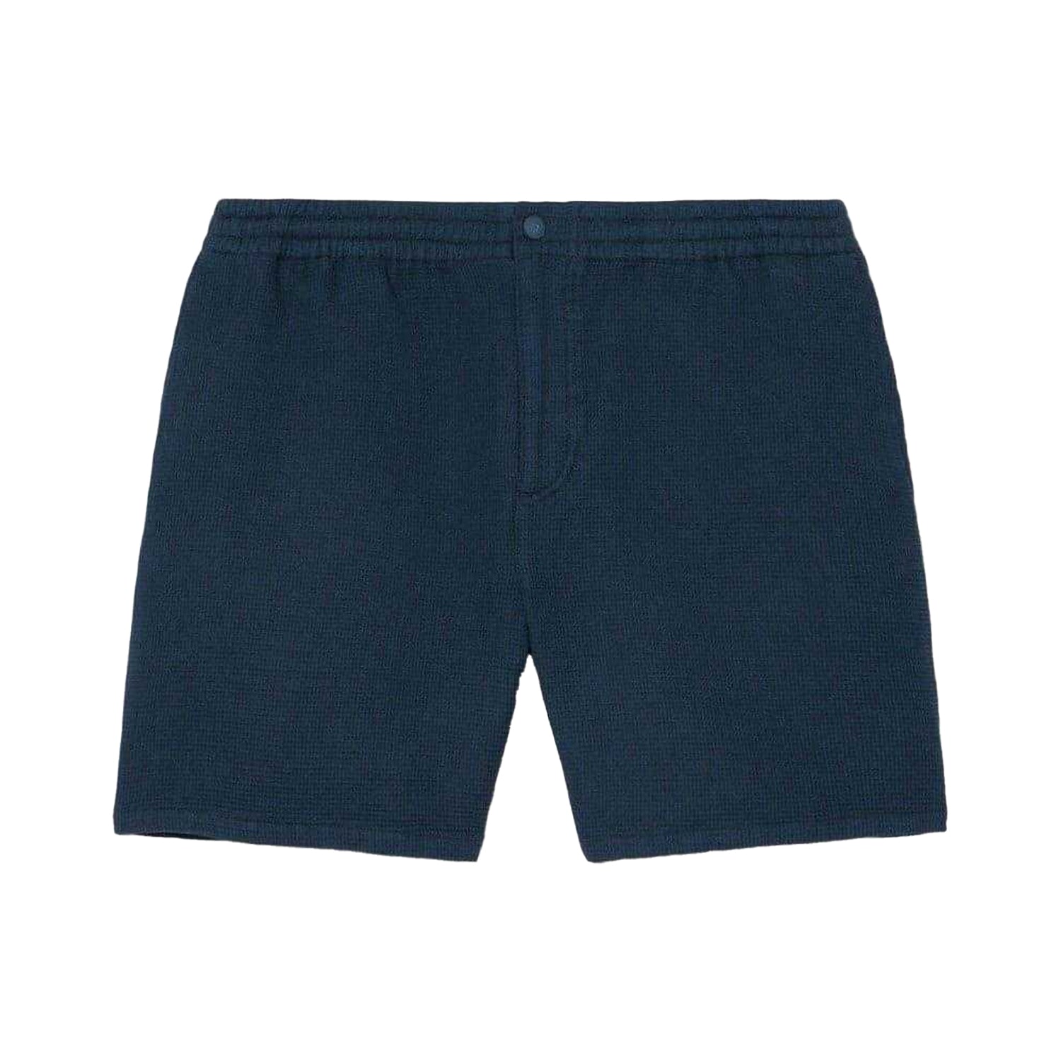 Navy - Front - Lacoste Mens Waffle Knit Relaxed Fit Shorts