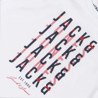 Navy-Blue-White - Lifestyle - Jack And Jones Childrens-Kids Delvin T-Shirt (Pack of 3)