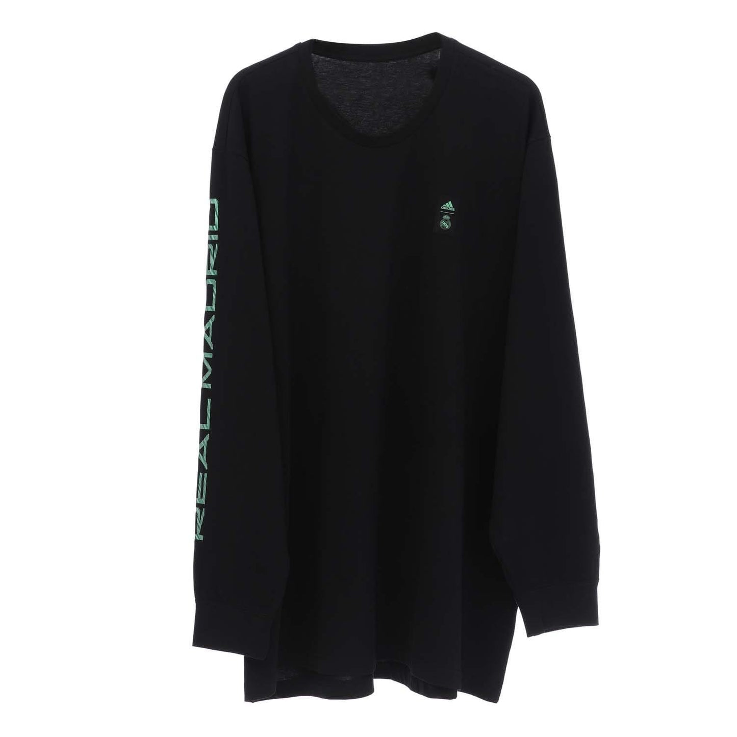Black-Green - Front - Adidas Mens Performance Long-Sleeved T-Shirt