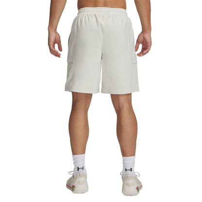 White - Lifestyle - Under Armour Mens Water Repellent Basketball Shorts