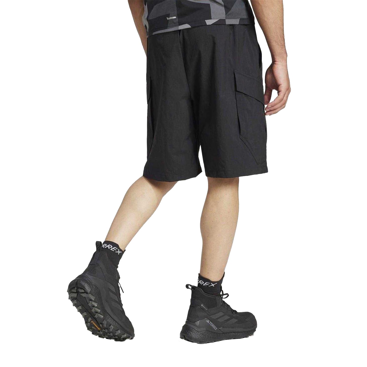 Black - Back - Adidas Mens Terrex Polyamide Cargo Shorts