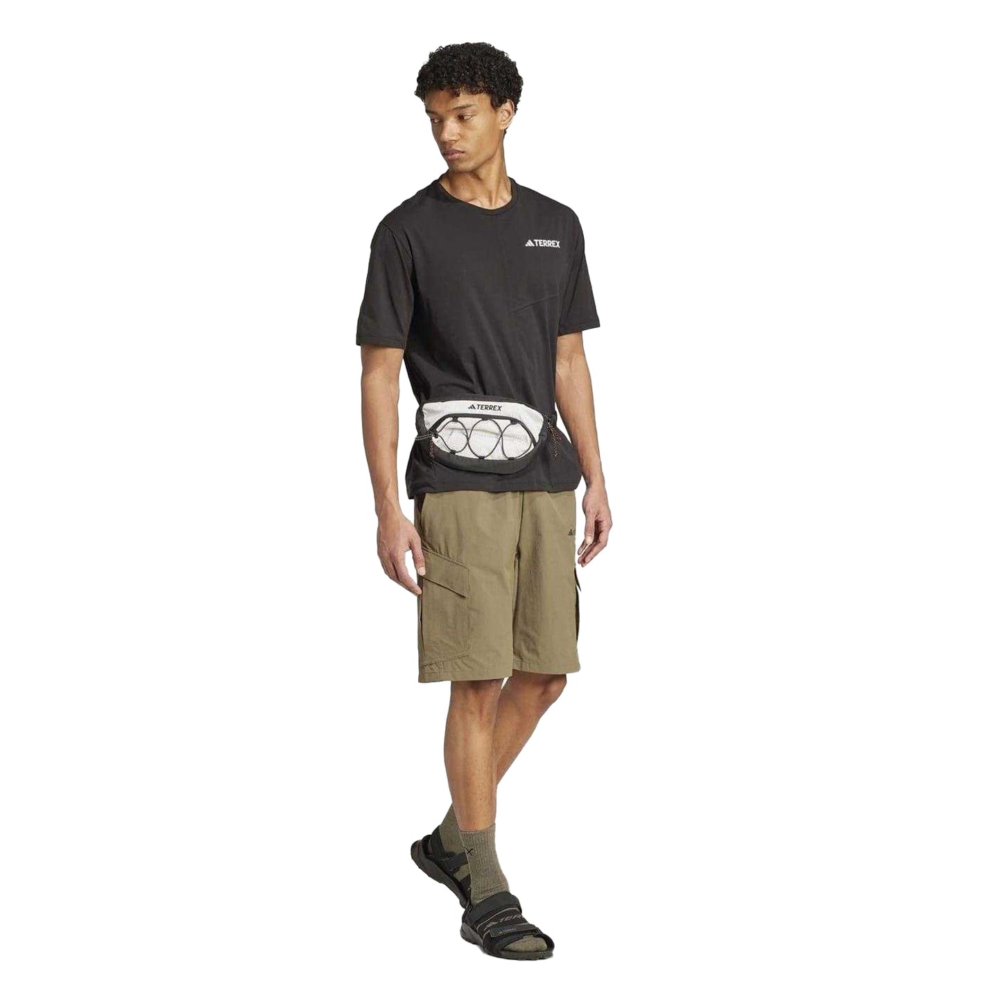 Olive - Lifestyle - Adidas Mens Terrex Polyamide Cargo Shorts