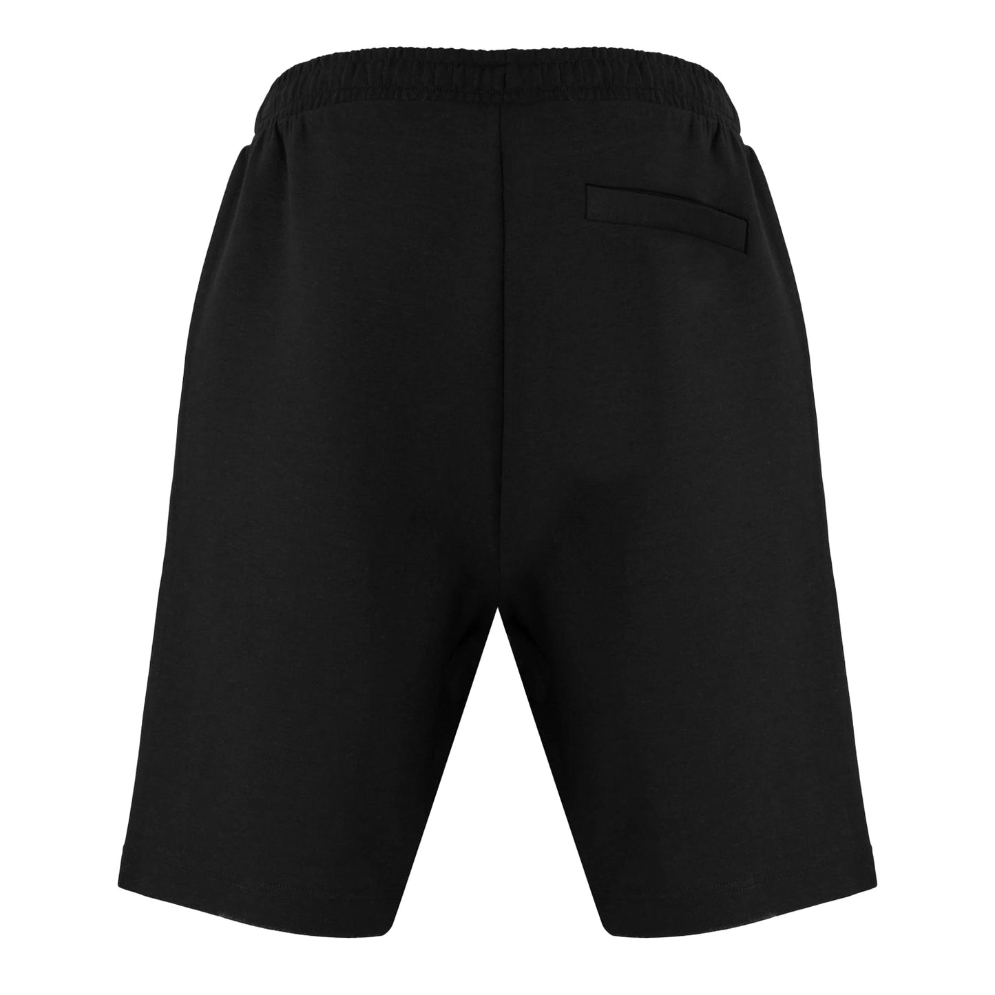 Black - Back - Boss Mens Drawstring Waist Sweat Shorts