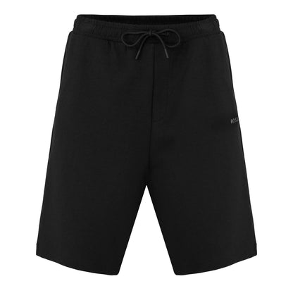 Black - Front - Boss Mens Drawstring Waist Sweat Shorts