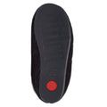 Navy - Pack Shot - FitFlop Womens-Ladies Chrissie Corduroy Fleece Lined Slippers