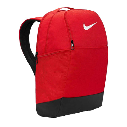 Uni Red-Black-White - Side - Nike Unisex Adult Brasilia Logo Backpack