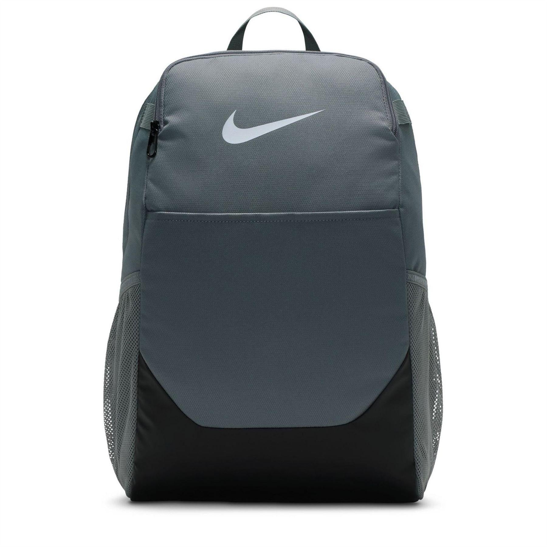 Grey - Front - Nike Unisex Adult Brasilia Logo Backpack