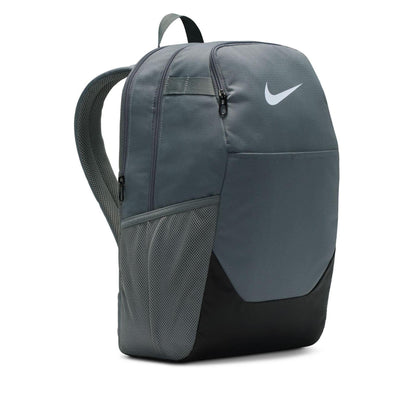 Grey - Side - Nike Unisex Adult Brasilia Logo Backpack