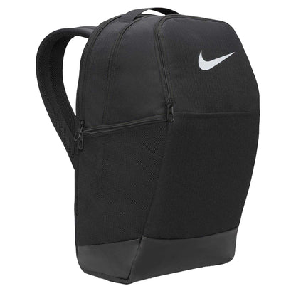 Black-White - Side - Nike Unisex Adult Brasilia Logo Backpack