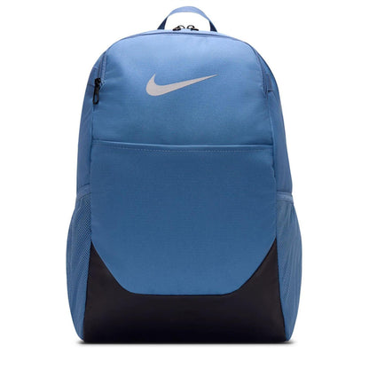 Indigo-Storm - Front - Nike Unisex Adult Brasilia Logo Backpack