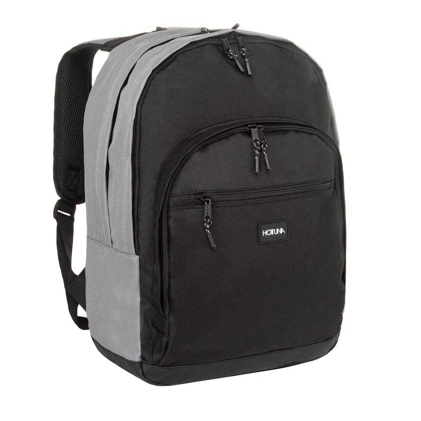 Grey Marl - Side - Hot Tuna Two Tone Polyester Backpack