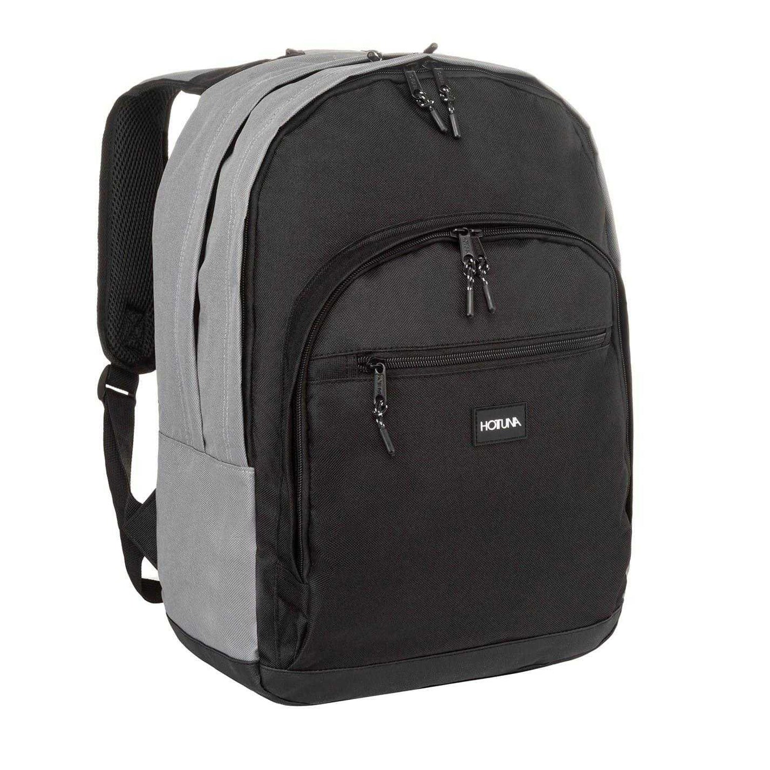 Grey Marl - Side - Hot Tuna Two Tone Polyester Backpack