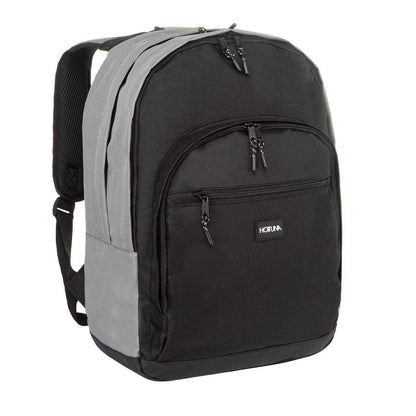 Grey Marl - Side - Hot Tuna Two Tone Polyester Backpack