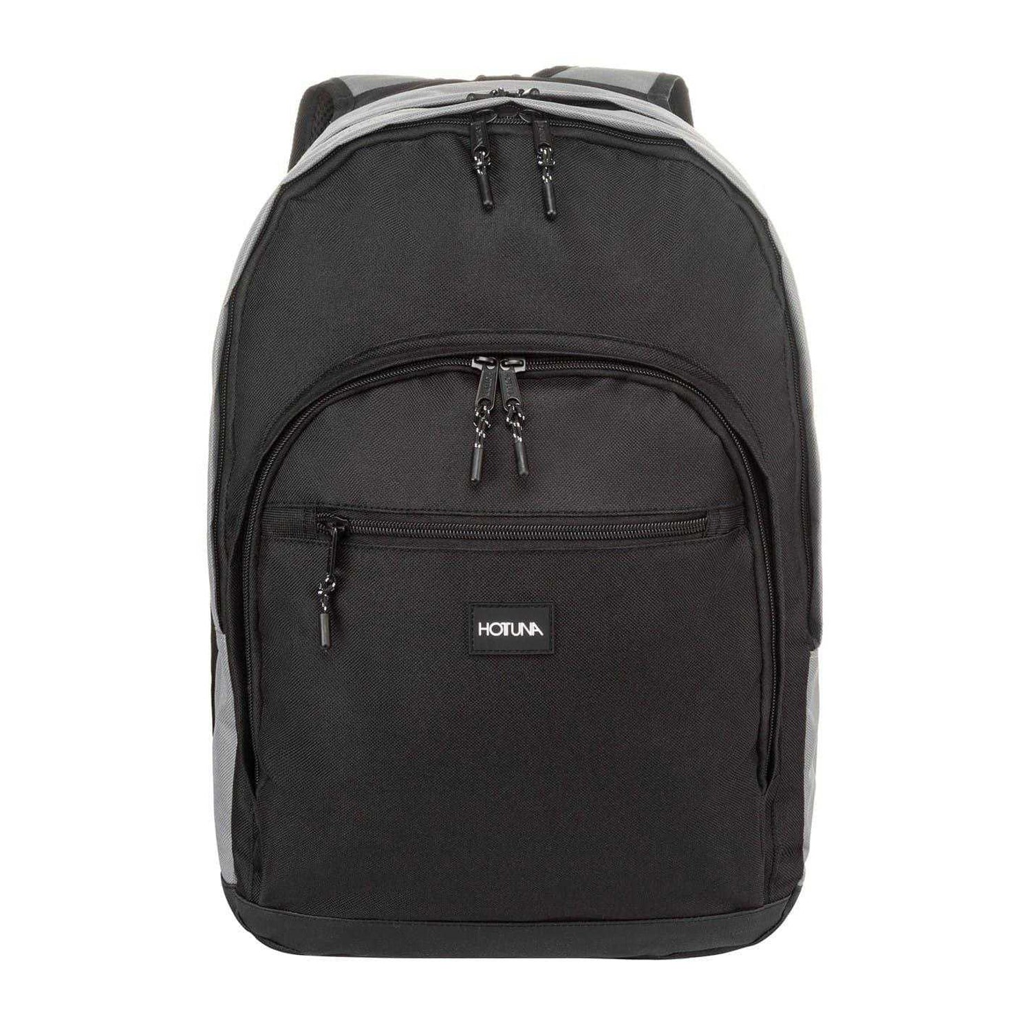 Grey Marl - Front - Hot Tuna Two Tone Polyester Backpack