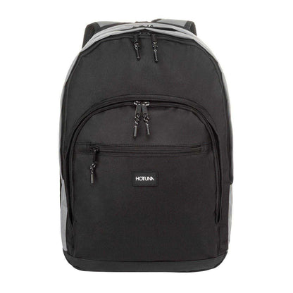 Grey Marl - Front - Hot Tuna Two Tone Polyester Backpack
