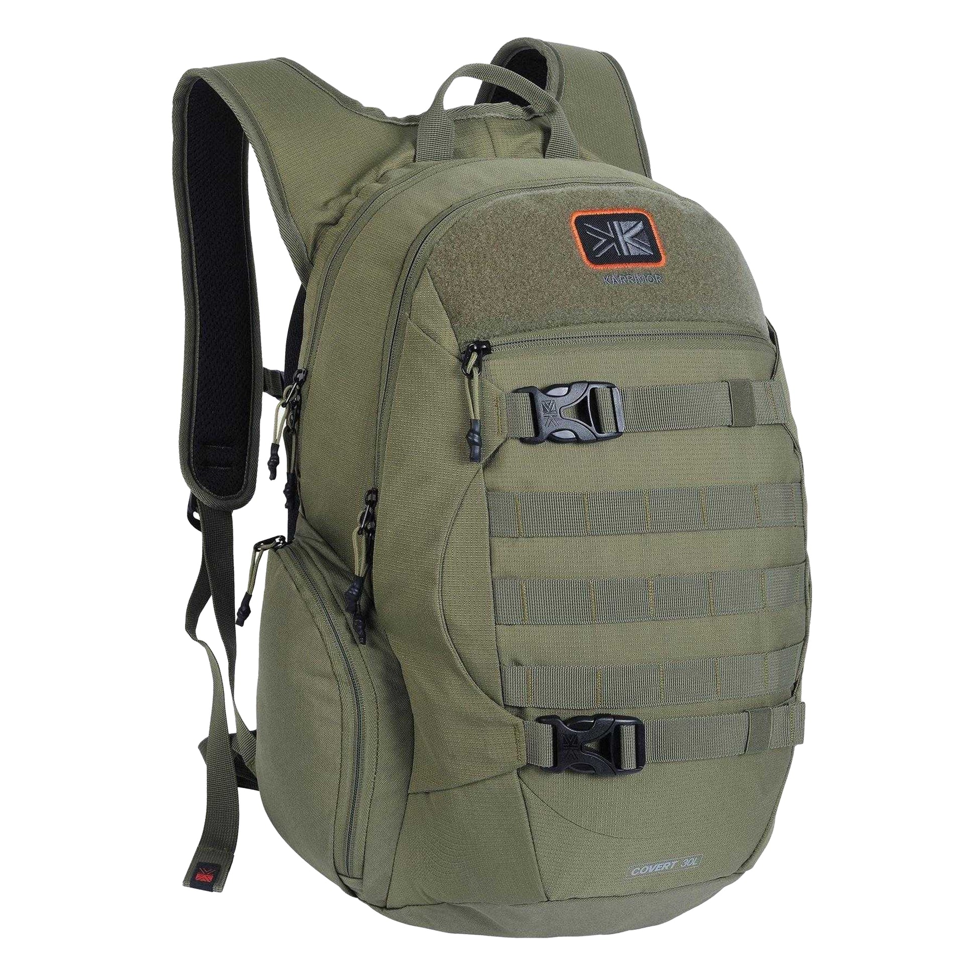 Khaki Green - Side - Karrimor Waterproof Travel Laptop Backpack