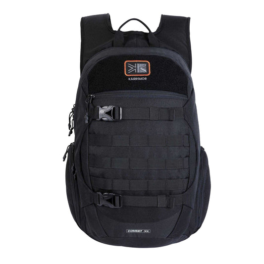 Black - Front - Karrimor Waterproof Travel Laptop Backpack