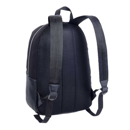 Black - Back - Pretty Green Essentials Logo Backpack