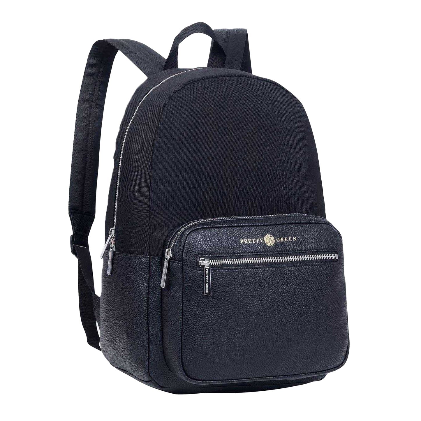 Black - Front - Pretty Green Essentials Logo Backpack