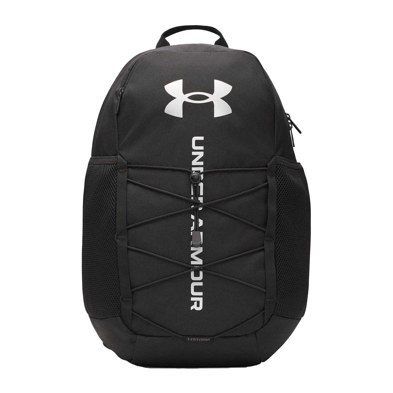 Black - Front - Under Armour Hustle 6.0 Sport 26L Backpack