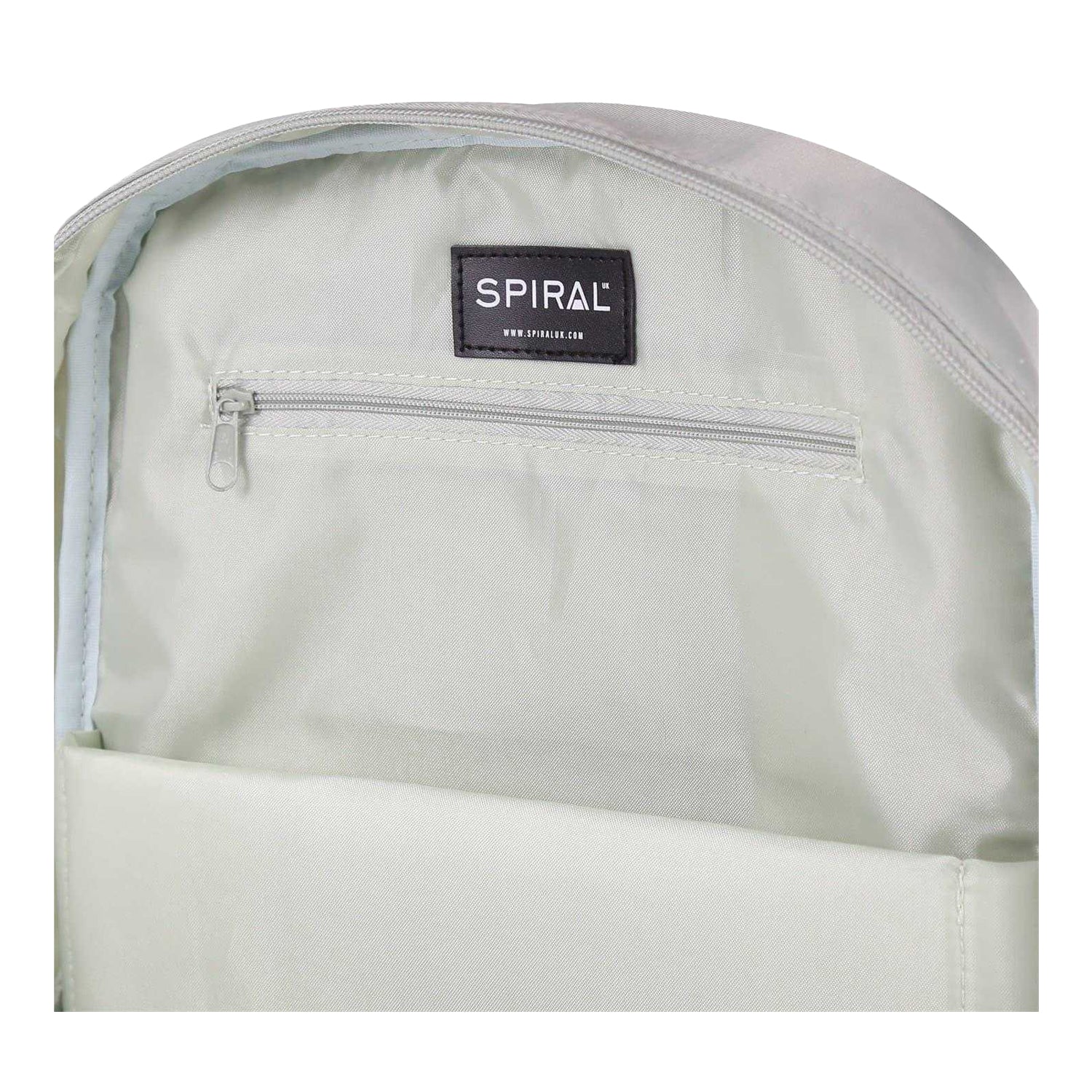 Mint - Side - Spiral Monti Logo School Backpack
