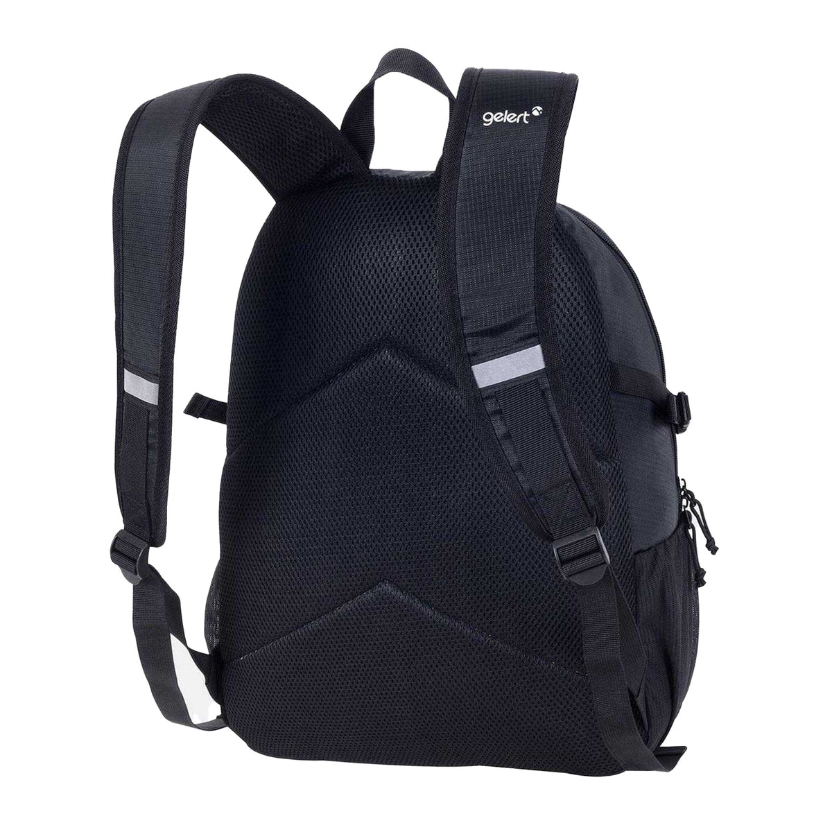 Black - Back - Gelert Logo Polyester Backpack