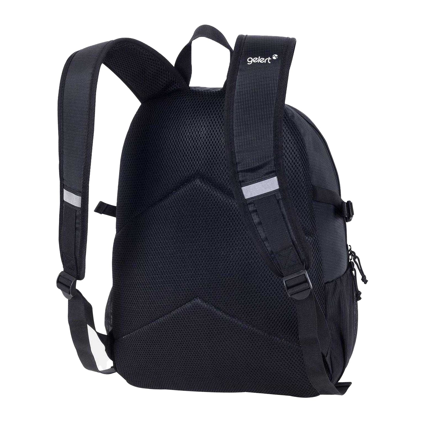 Black - Back - Gelert Logo Polyester Backpack