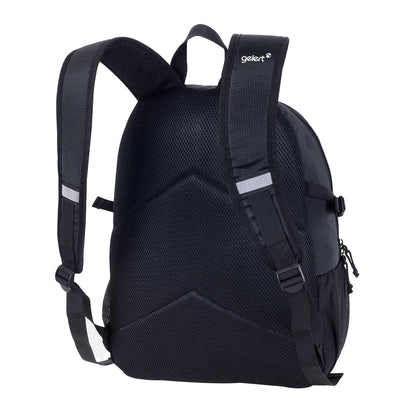 Black - Back - Gelert Logo Polyester Backpack