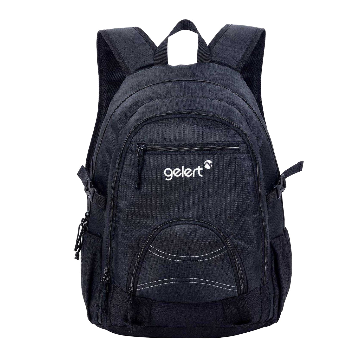 Black - Side - Gelert Logo Polyester Backpack