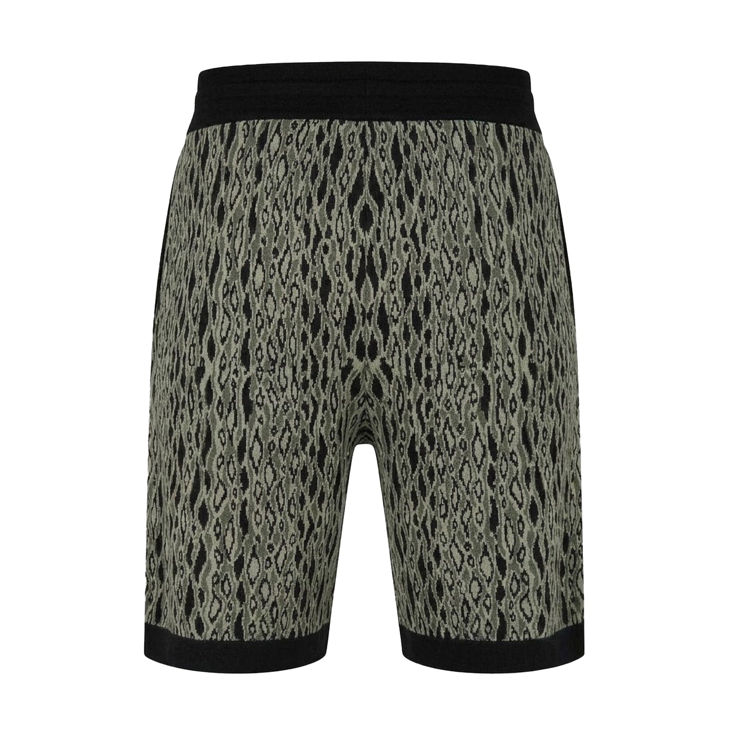 Green Print - Back - Hugo Mens Animal Print Sweat Shorts
