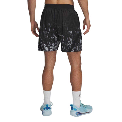 Black-White - Back - Under Armour Mens Basketball Shorts