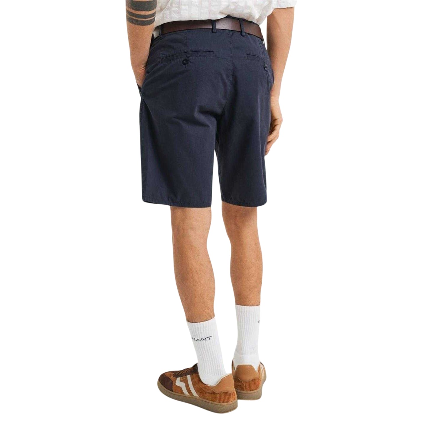 Marine - Back - Gant Mens Regular Chino Shorts