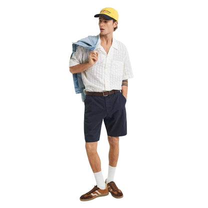 Marine - Side - Gant Mens Regular Chino Shorts