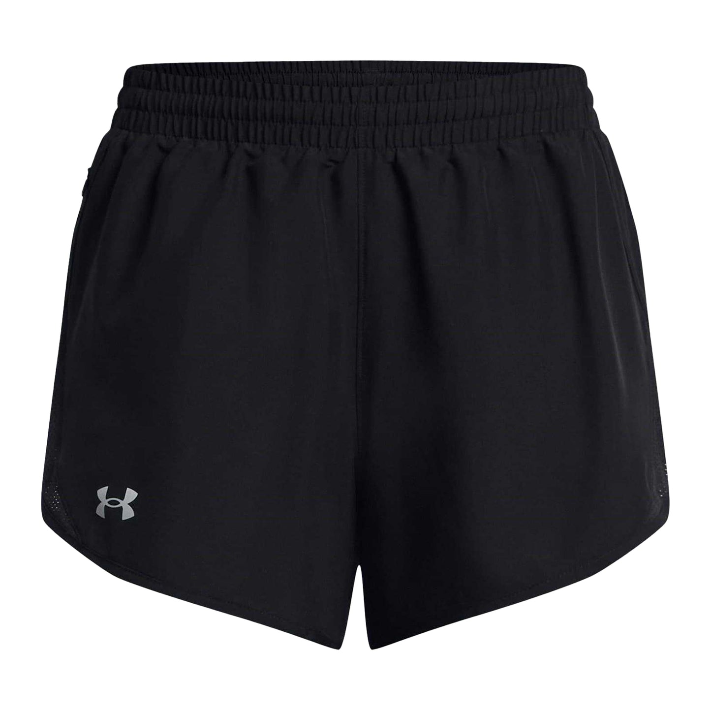 Black - Front - Under Armour Womens-Ladies Fly By Running Shorts
