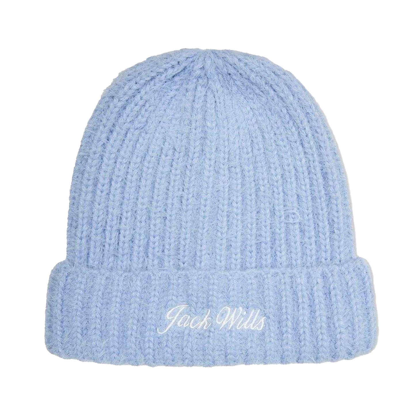 Brunnera Blue - Back - Jack Wills Lettering Beanie & Gloves Set