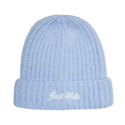 Brunnera Blue - Back - Jack Wills Lettering Beanie & Gloves Set