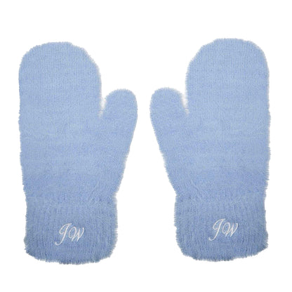Brunnera Blue - Side - Jack Wills Lettering Beanie & Gloves Set