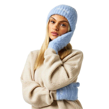 Brunnera Blue - Lifestyle - Jack Wills Lettering Beanie & Gloves Set