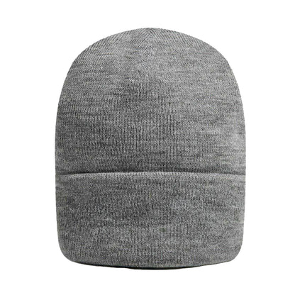 Grey Marl - Back - Nicce Unisex Adult Mercury Embossed Knitted Beanie