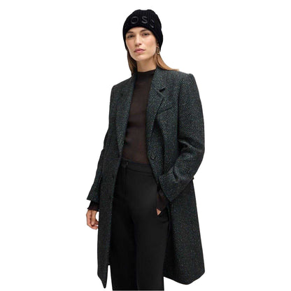 Black - Lifestyle - Boss Unisex Adult Lara Logo Beanie