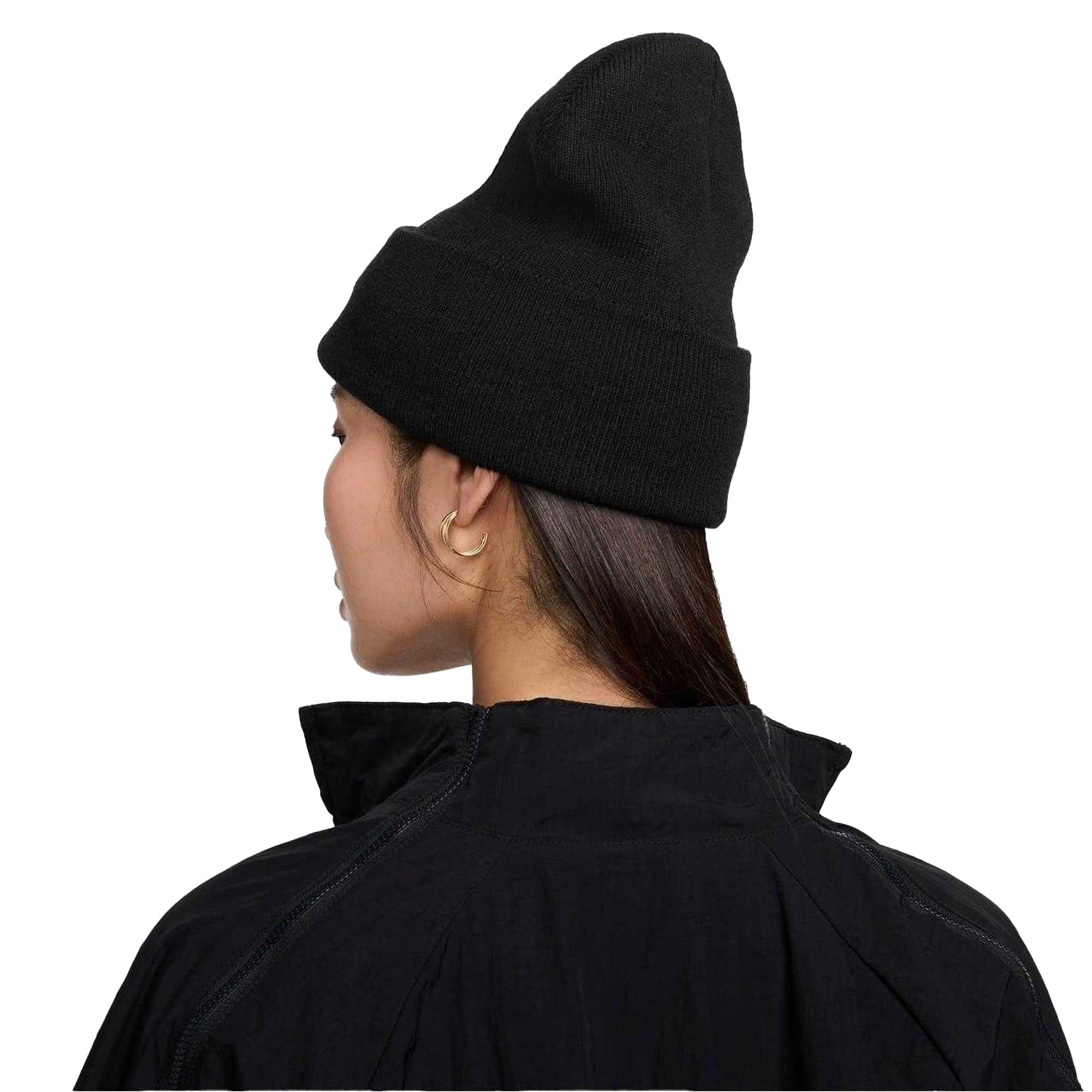 Black - Back - Nike Unisex Adult Futura Wordmark Beanie