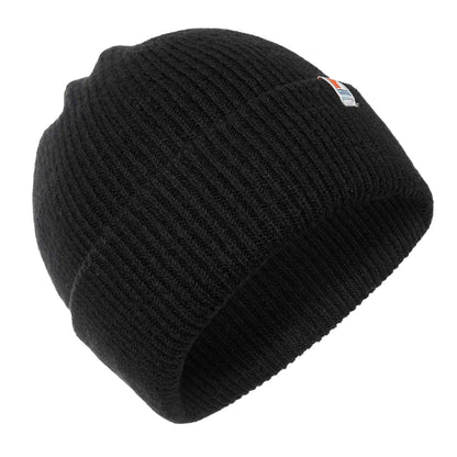 Black - Back - SoulCal Unisex Adult Ribbed Beanie