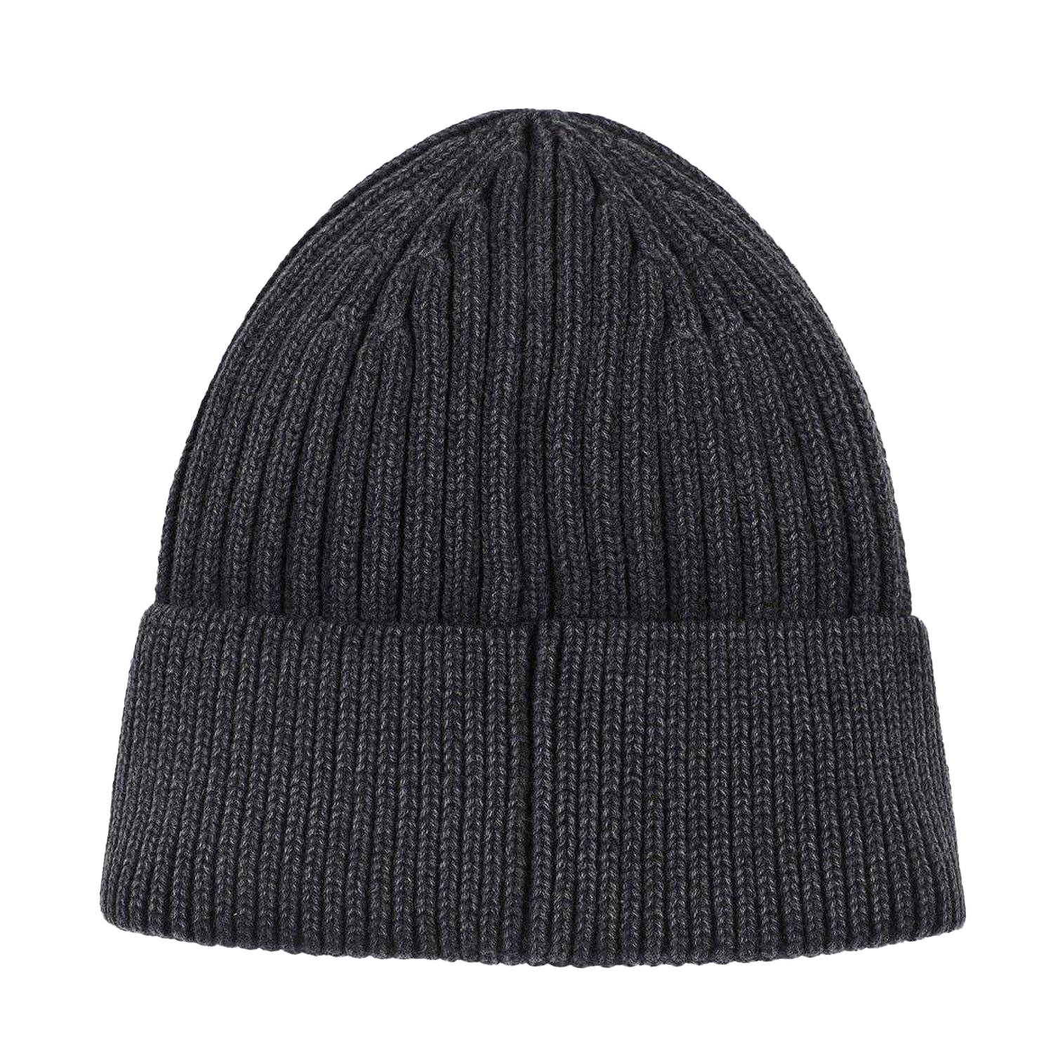 Black - Back - Hugo Childrens-Kids Ribbed Beanie