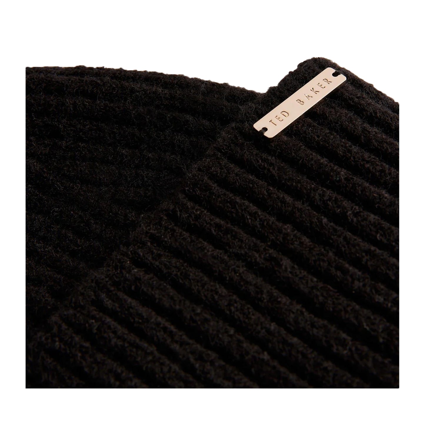 Black - Back - Ted Baker Unisex Adult Winter Bobble Hat