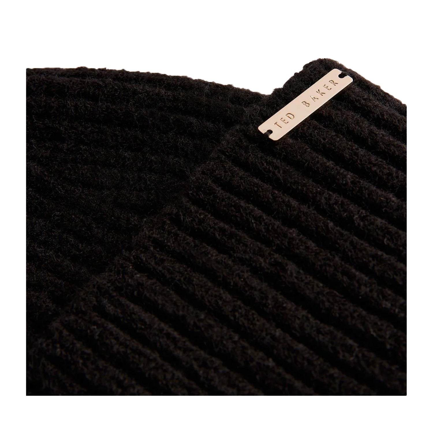 Black - Back - Ted Baker Unisex Adult Winter Bobble Hat