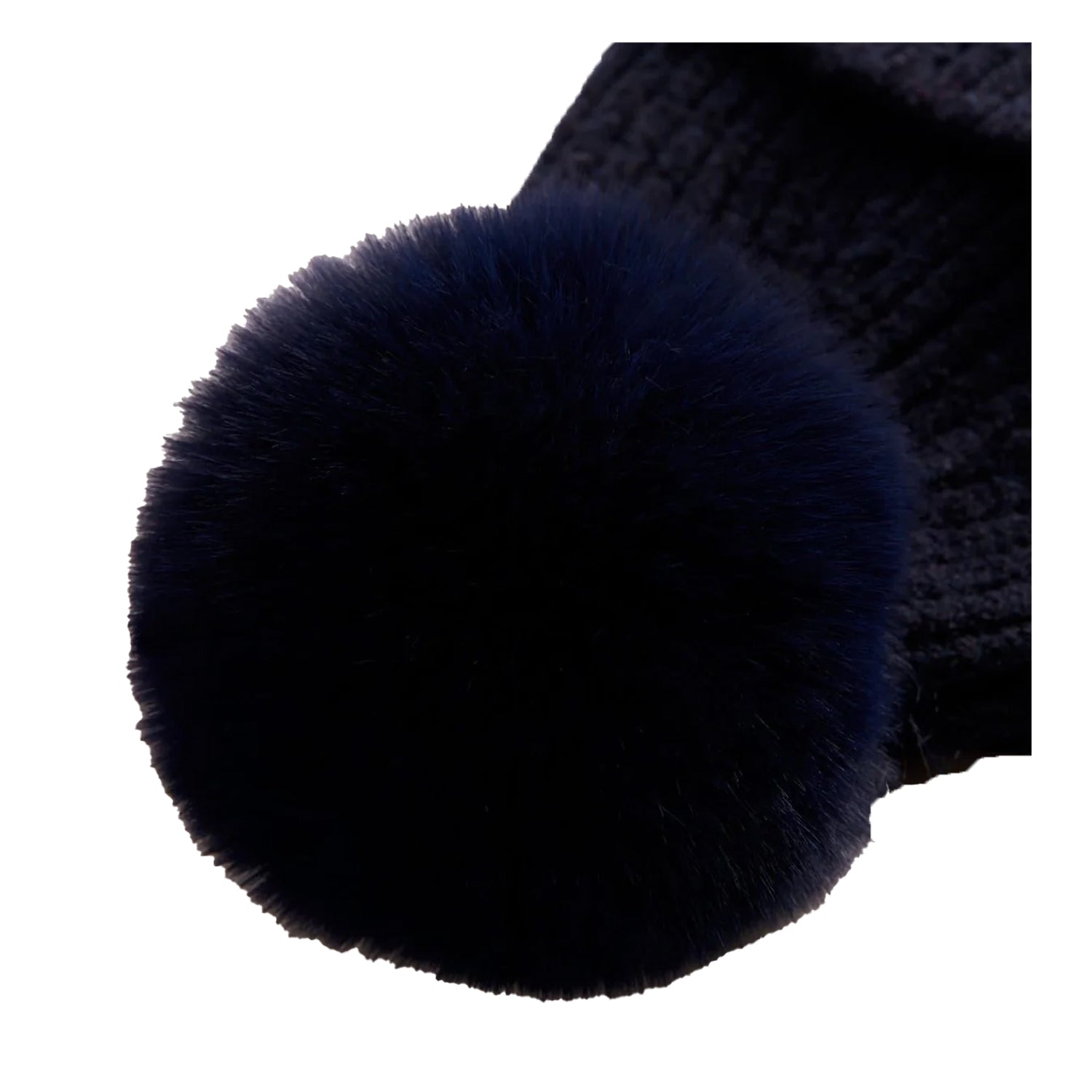 Navy - Side - Ted Baker Unisex Adult Winter Bobble Hat
