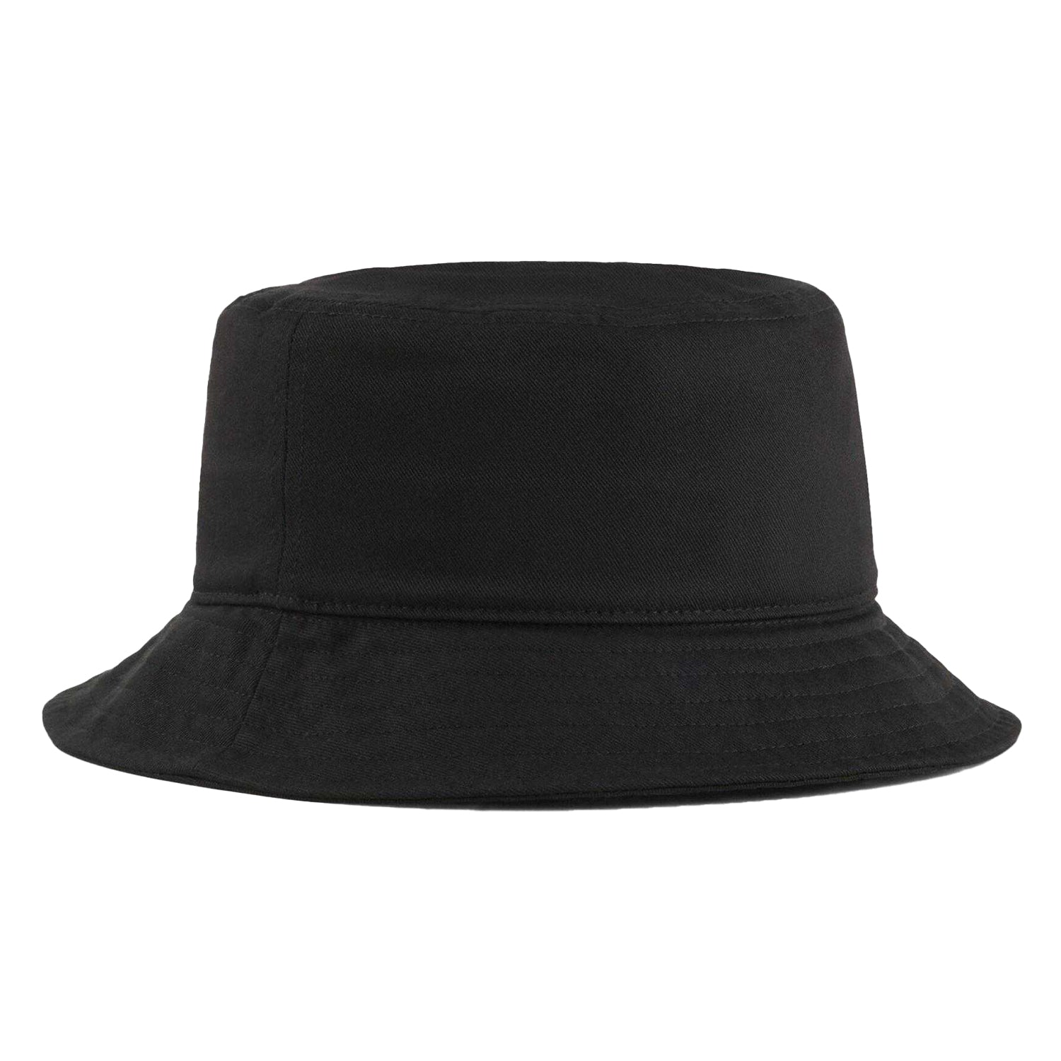 Puma Black - Back - Puma Unisex Adult ESS No.1 Embroidered Logo Cotton Bucket Hat